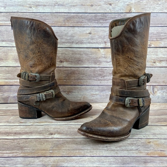Freebird Pikes Leather Western Brown 